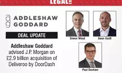 Addleshaw Goddard Advised J.P. Morgan On £2.9 Billion Acquisition Of Deliveroo By DoorDash