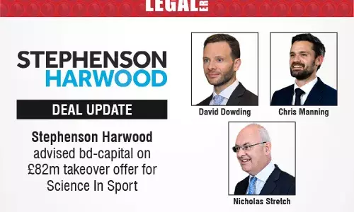 Stephenson Harwood Advised Bd-Capital On £82m Takeover Offer For Science In Sport