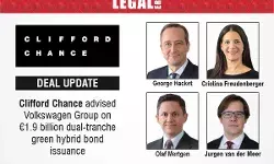 Clifford Chance Advised Volkswagen Group On €1.9 Billion Dual-Tranche Green Hybrid Bond Issuance