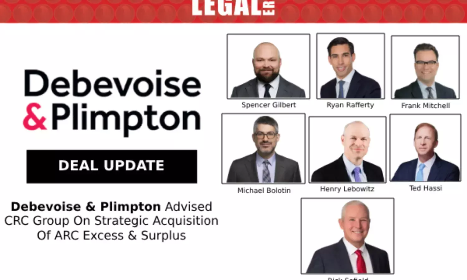 Debevoise & Plimpton Advised CRC Group On Strategic Acquisition Of ARC Excess & Surplus