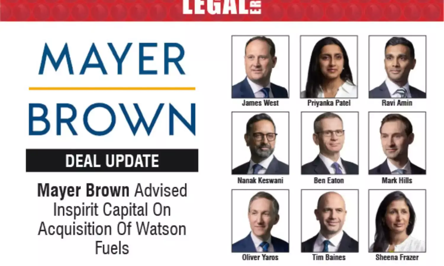 Mayer Brown Advised Inspirit Capital On Acquisition Of Watson Fuels