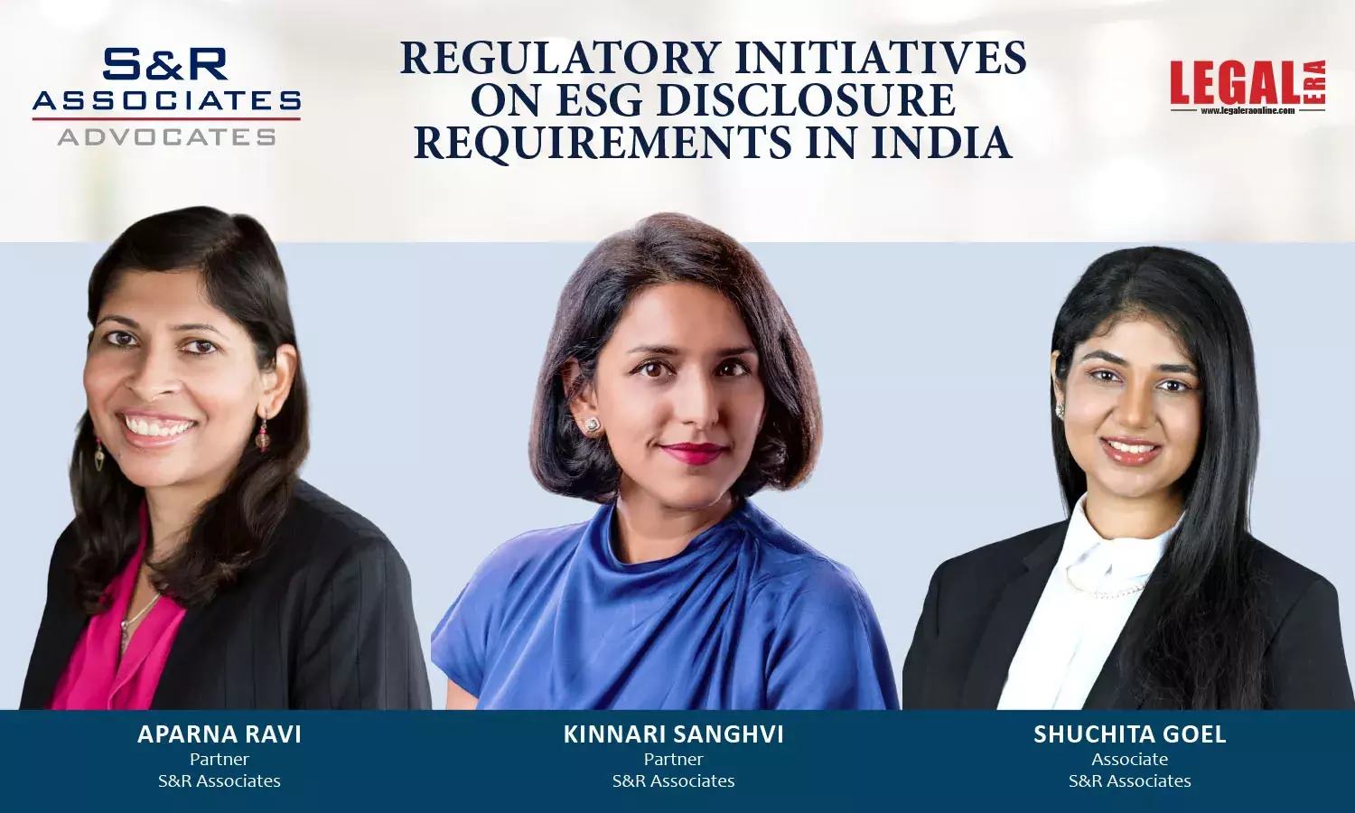 Regulatory Initiatives on ESG Disclosure Requirements in India Regulatory Initiatives on ESG Disclosure Requirements in India