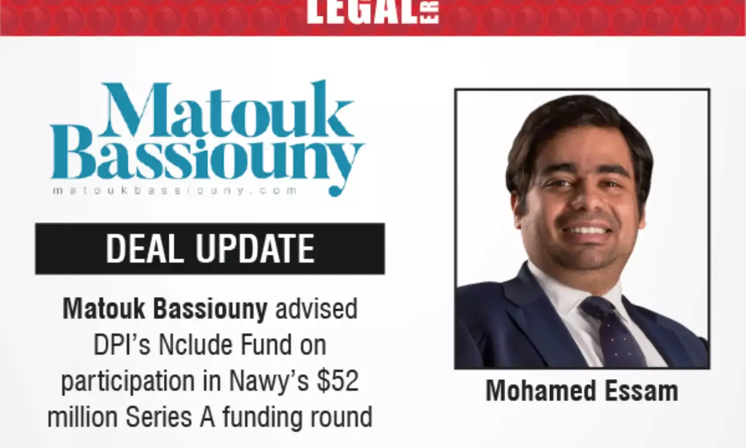 Matouk Bassiouny Advised DPI’s Nclude Fund On Participation In Nawy’s $52 Million Series A Funding Round