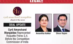 Cyril Amarchand Mangaldas Represented Roquette Frères S.A. Before The Competition Commission Of India