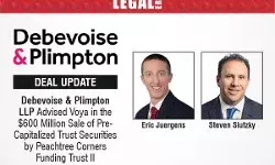 Debevoise & Plimpton LLP Advised Voya In The $600 Million Sale Of Pre-Capitalized Trust Securities By Peachtree Corners Funding Trust II