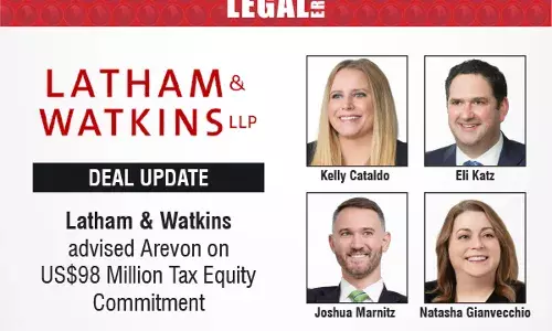 Latham & Watkins Advised Arevon On US$98 Million Tax Equity Commitment