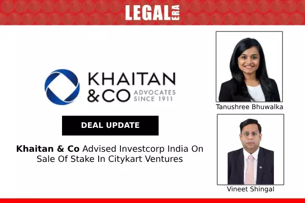 Khaitan & Co Advised Investcorp India On Sale Of Stake In Citykart Ventures