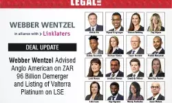 Webber Wentzel Advised Anglo American On ZAR 96 Billion Demerger And Listing Of Valterra Platinum On LSE Webber Wentzel Advised Anglo American On ZAR 96 Billion Demerger And Listing Of Valterra Platinum On LSE