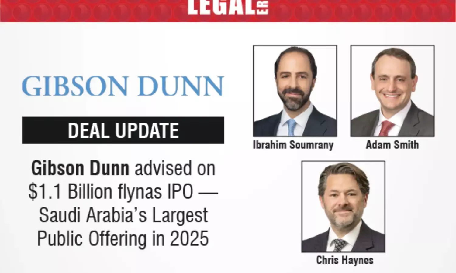 Gibson Dunn Advised On $1.1 Billion flynas IPO — Saudi Arabia’s Largest Public Offering In 2025