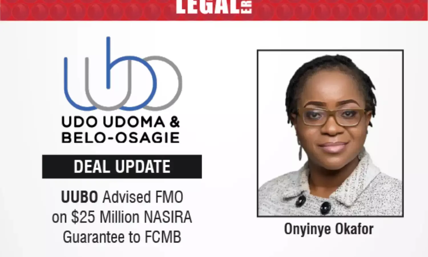 UUBO Advised FMO on $25 Million NASIRA Guarantee to FCMB