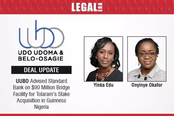 UUBO Advised Standard Bank On $90 Million Bridge Facility For Tolaram’s Stake Acquisition In Guinness Nigeria