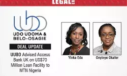 UUBO Advised Access Bank UK On US$70 Million Loan Facility To MTN Nigeria UUBO Advised Access Bank UK On US$70 Million Loan Facility To MTN Nigeria