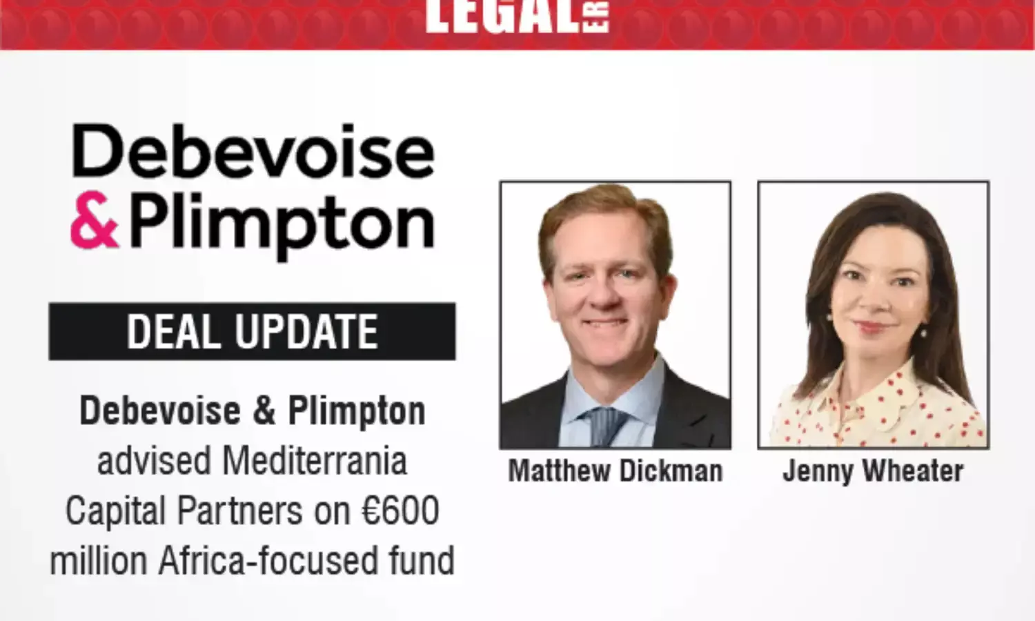 Debevoise & Plimpton Advised Mediterrania Capital Partners On €600 Million Africa-Focused Fund