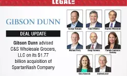 Gibson Dunn Advised C&S Wholesale Grocers, LLC On Its $1.77 Billion Acquisition Of SpartanNash Company Gibson Dunn Advised C&S Wholesale Grocers, LLC On Its $1.77 Billion Acquisition Of SpartanNash Company