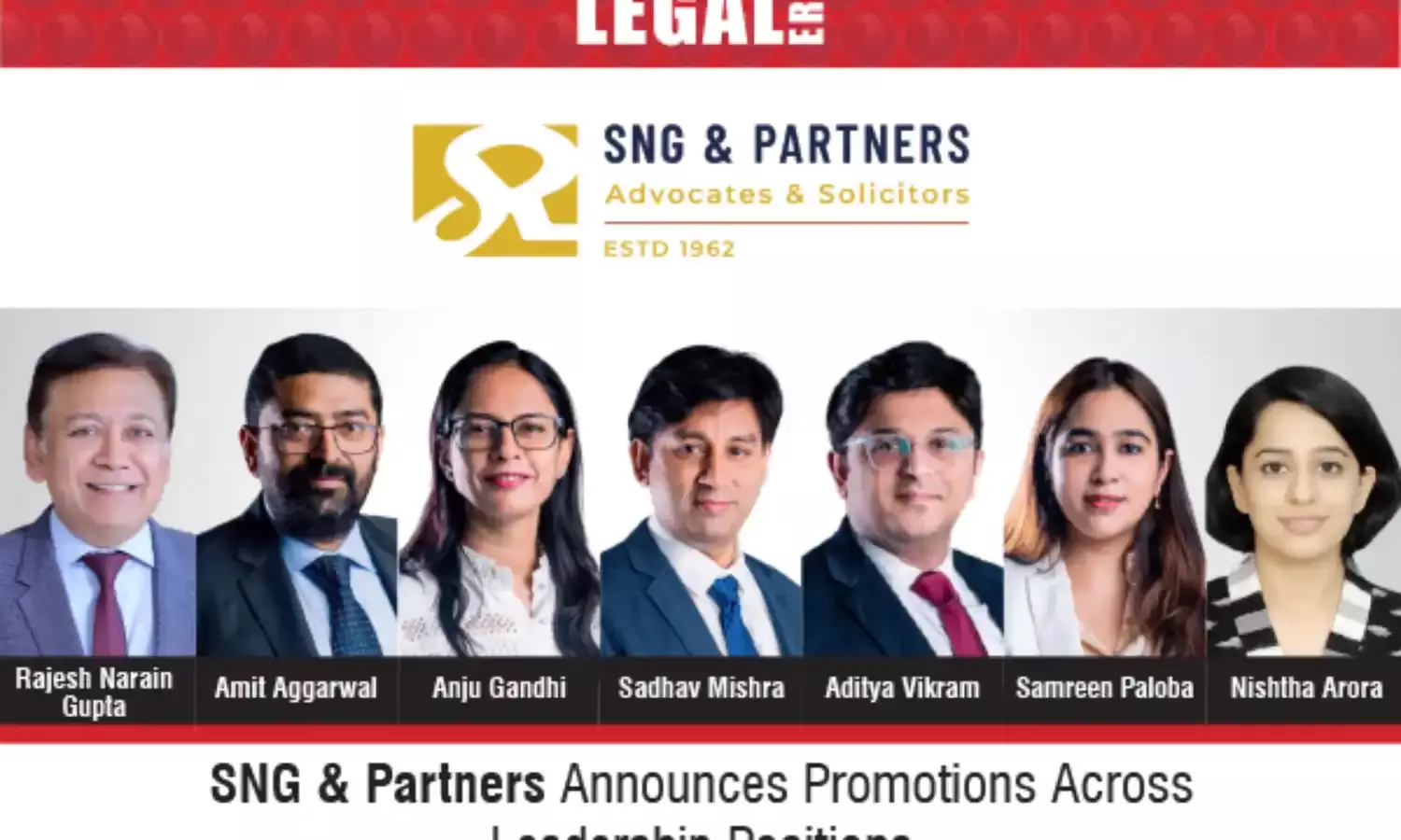 SNG & Partners Announces Promotions Across Leadership Positions