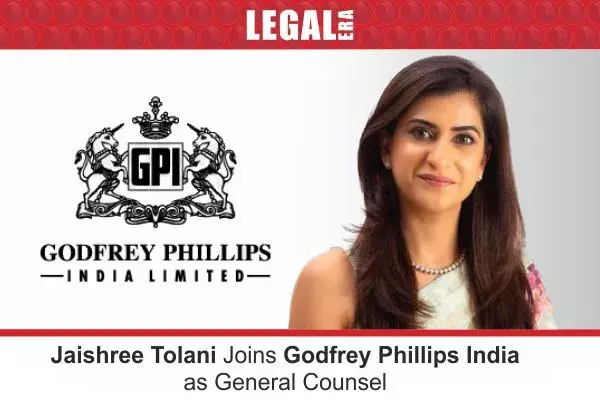 Jaishree Tolani Joins Godfrey Phillips India As General Counsel