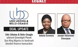 Udo Udoma & Belo-Osagie Advised Greenlight Planet Sun King Nigeria On landmark Blended Finance Transaction