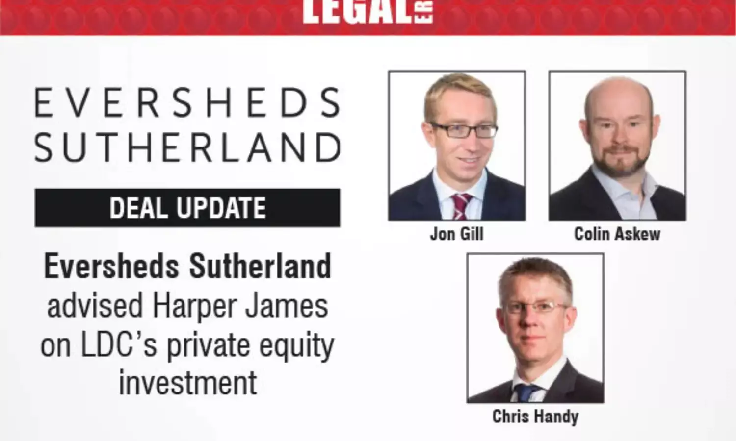 Eversheds Sutherland Advised Harper James On LDC’s Private Equity Investment