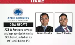 AZB & Partners Advised And Represented Arisinfra Solutions Limited On Its INR 4.99 Billion IPO AZB & Partners Advised And Represented Arisinfra Solutions Limited On Its INR 4.99 Billion IPO