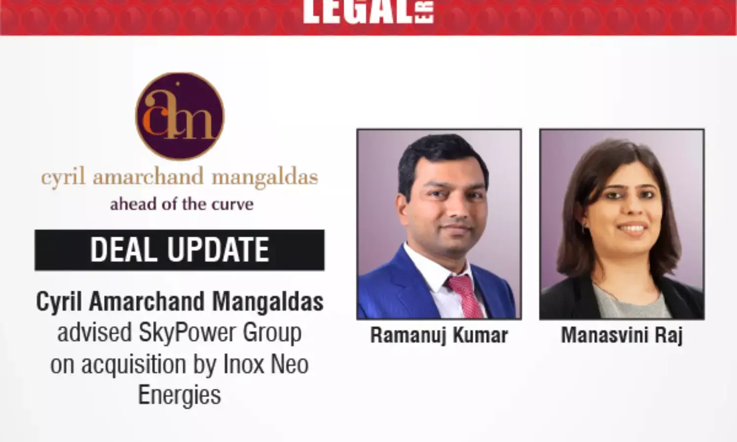 Cyril Amarchand Mangaldas Advised SkyPower Group On Acquisition By Inox Neo Energies