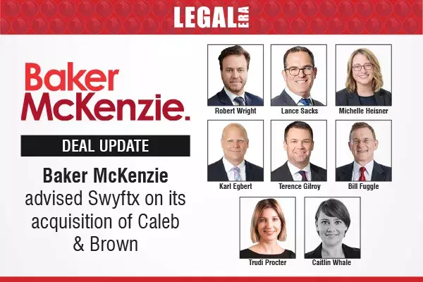 Baker McKenzie Advised Swyftx On Its Acquisition Of Caleb & Brown