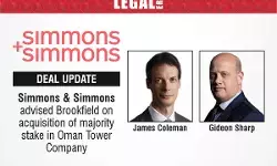 Simmons & Simmons Advised Brookfield On Acquisition Of Majority Stake In Oman Tower Company