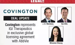 Covington Represents IGI Therapeutics In Exclusive Global Licensing Agreement With AbbVie
