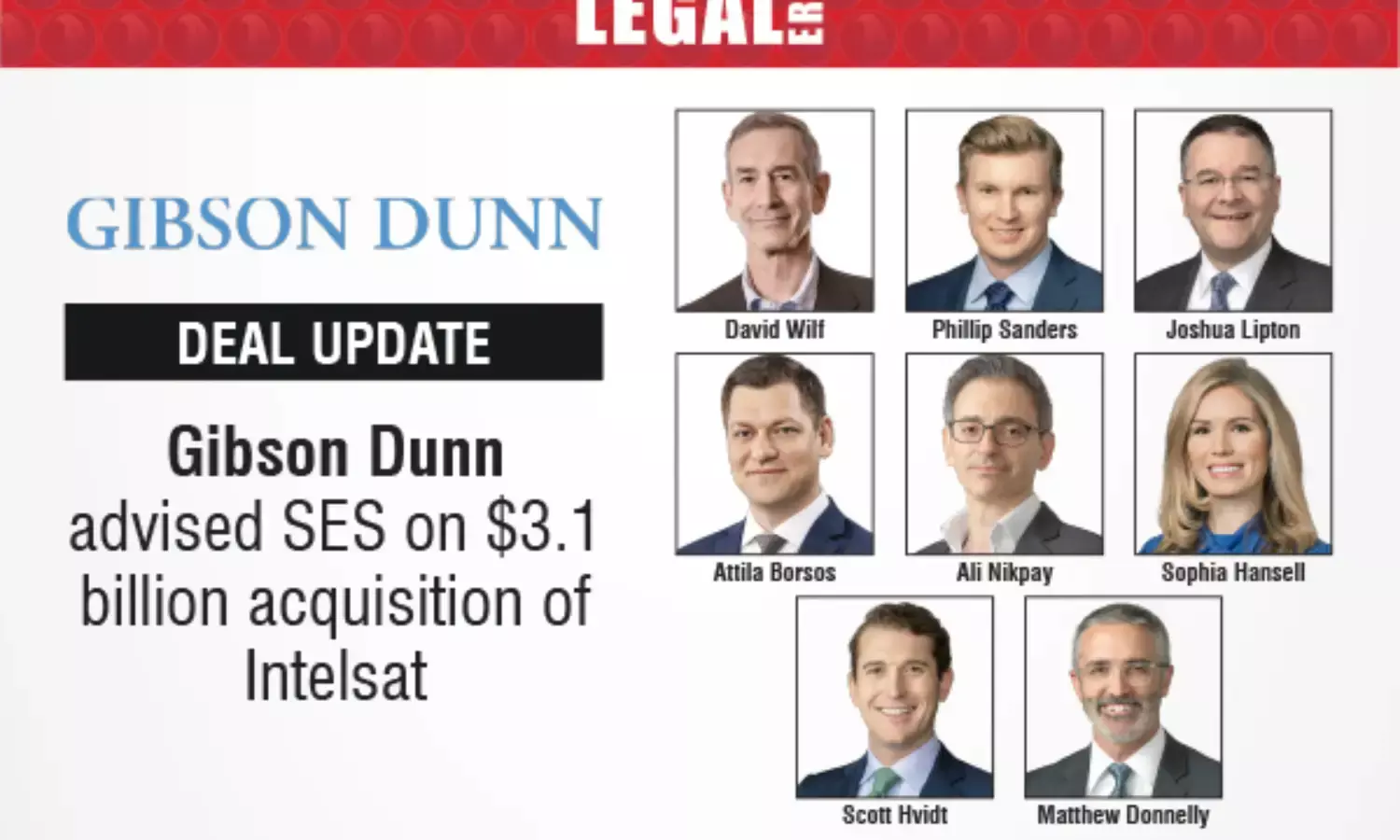 Gibson Dunn Advised SES On $3.1 Billion Acquisition Of Intelsat