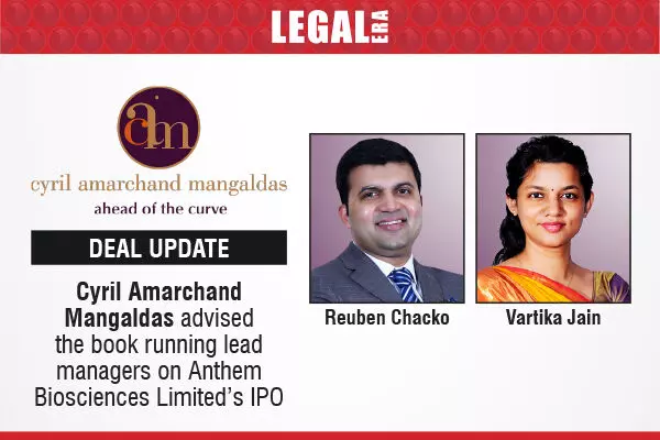 Cyril Amarchand Mangaldas Advised The Book Running Lead Managers On Anthem Biosciences Limited’s IPO