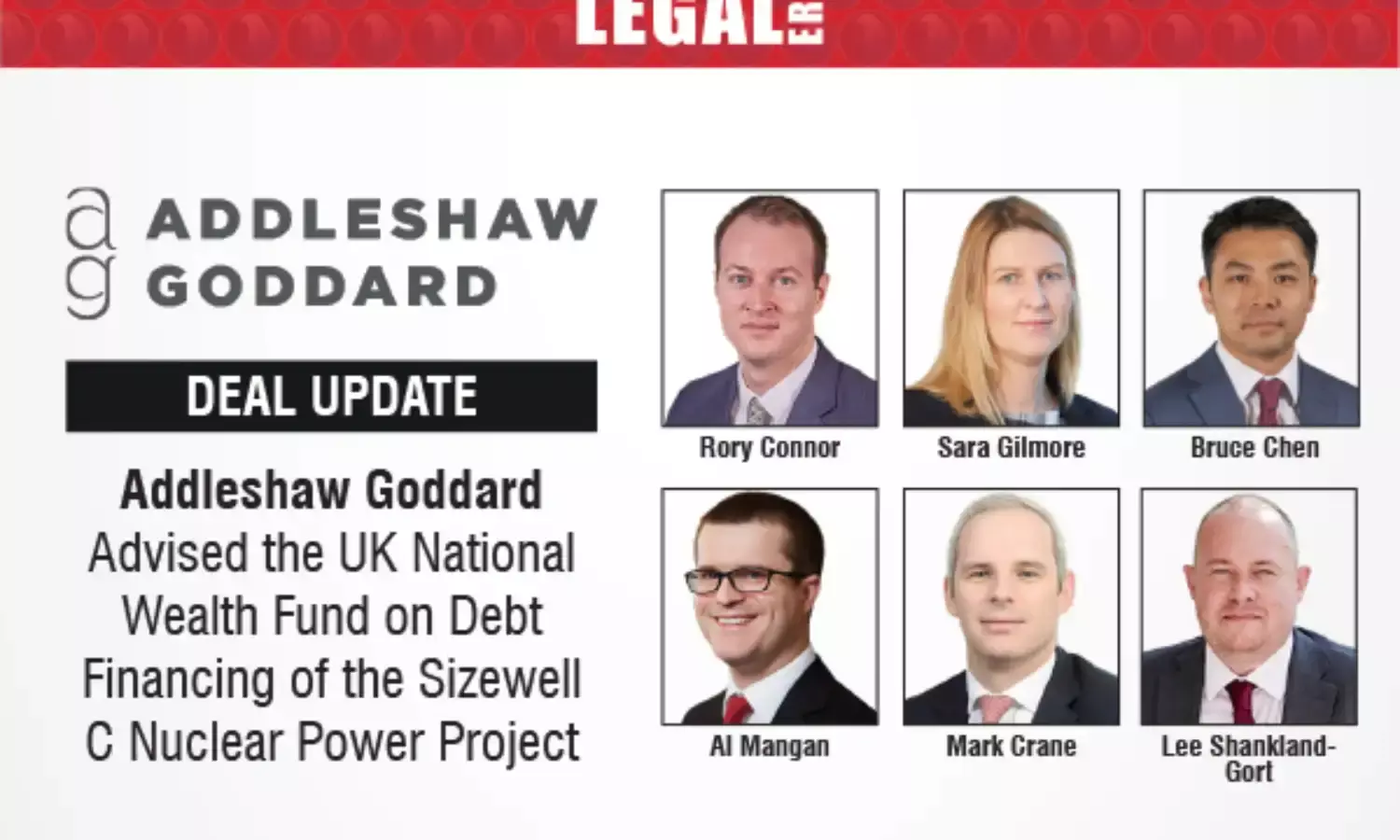 Addleshaw Goddard Advised the UK National Wealth Fund On Debt Financing Of The Sizewell C Nuclear Power Project