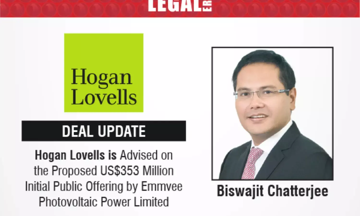 Hogan Lovells Is Advised On The Proposed US$353 Million Initial Public Offering By Emmvee Photovoltaic Power Limited