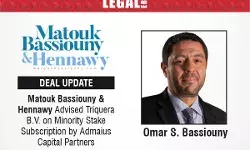 Matouk Bassiouny & Hennawy Advised Triquera B.V. On Minority Stake Subscription By Admaius Capital Partners