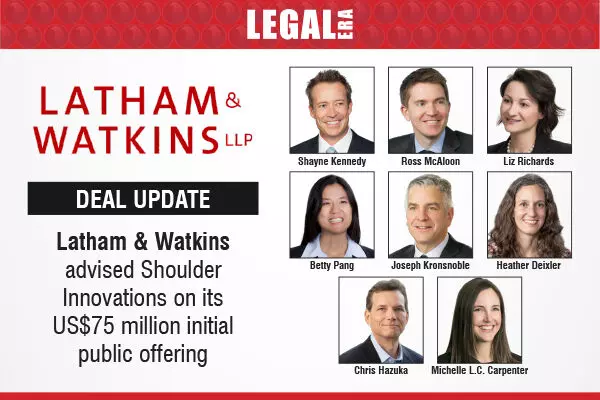 Latham & Watkins Advised Shoulder Innovations On Its US$75 Million Initial Public Offering