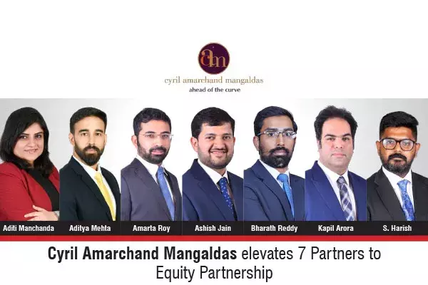 Cyril Amarchand Mangaldas Elevates 7 Partners To Equity Partnership