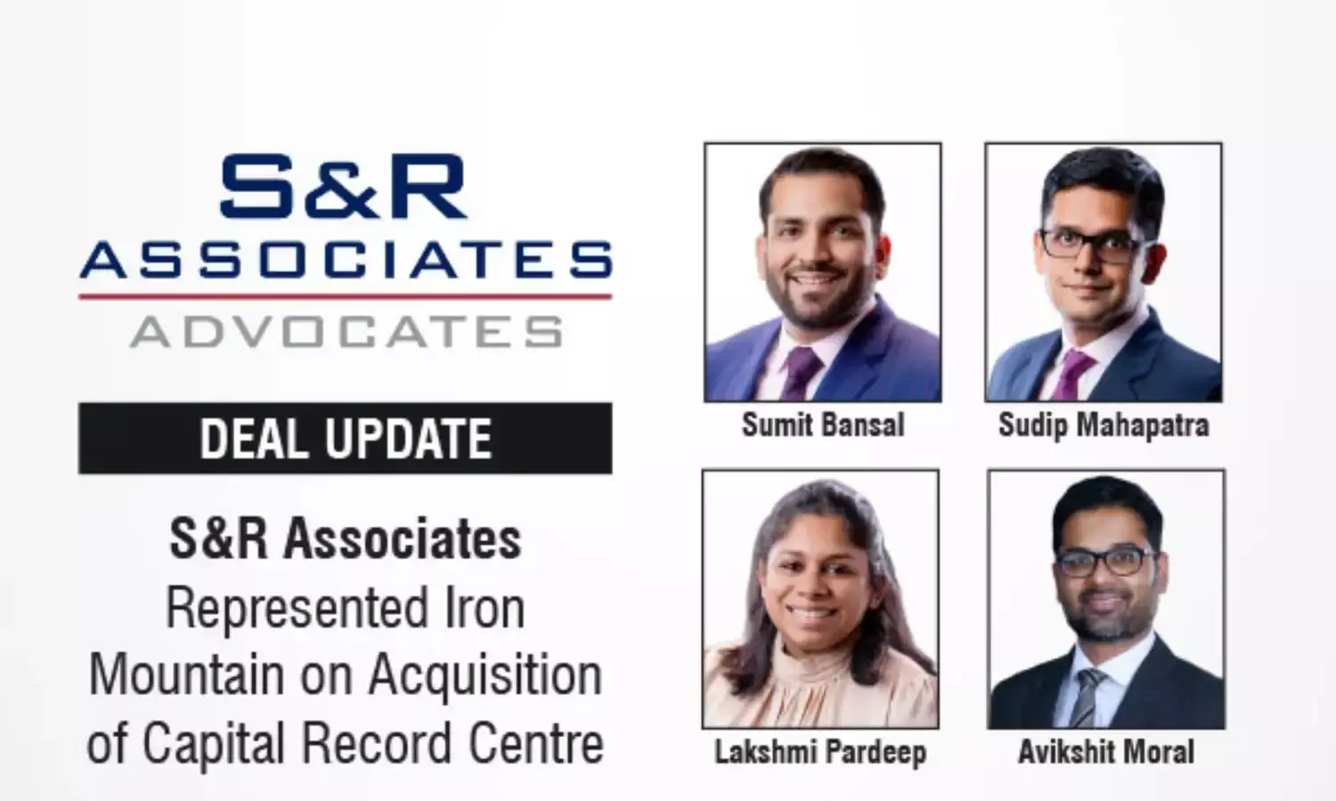 S&R Associates Represented Iron Mountain On Acquisition Of Capital Record Centre