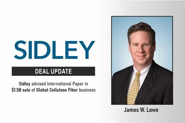 Sidley Advised International Paper Company On The US$1.5 Billion Sale Of Its Global Cellulose Fiber business.