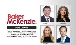Baker McKenzie Advised HARMAN on Agreement with Wipro to Sell DTS Business for up to USD 375 Million