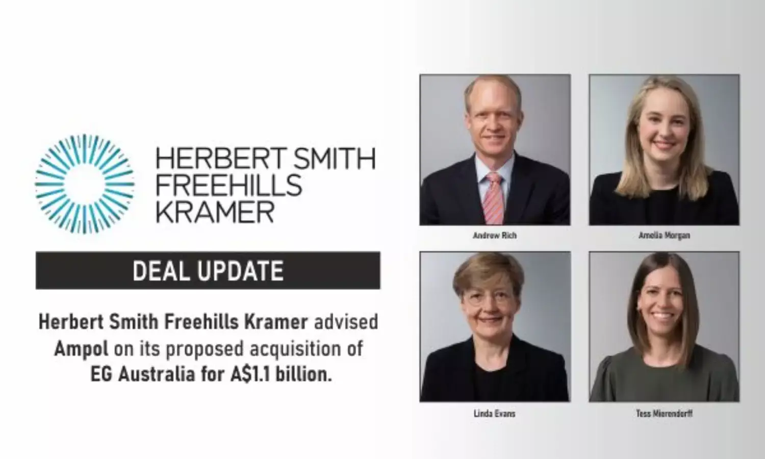 Herbert Smith Freehills Kramer Advised Ampol On Its Proposed Acquisition Of EG Australia For A$1.1 Billion.