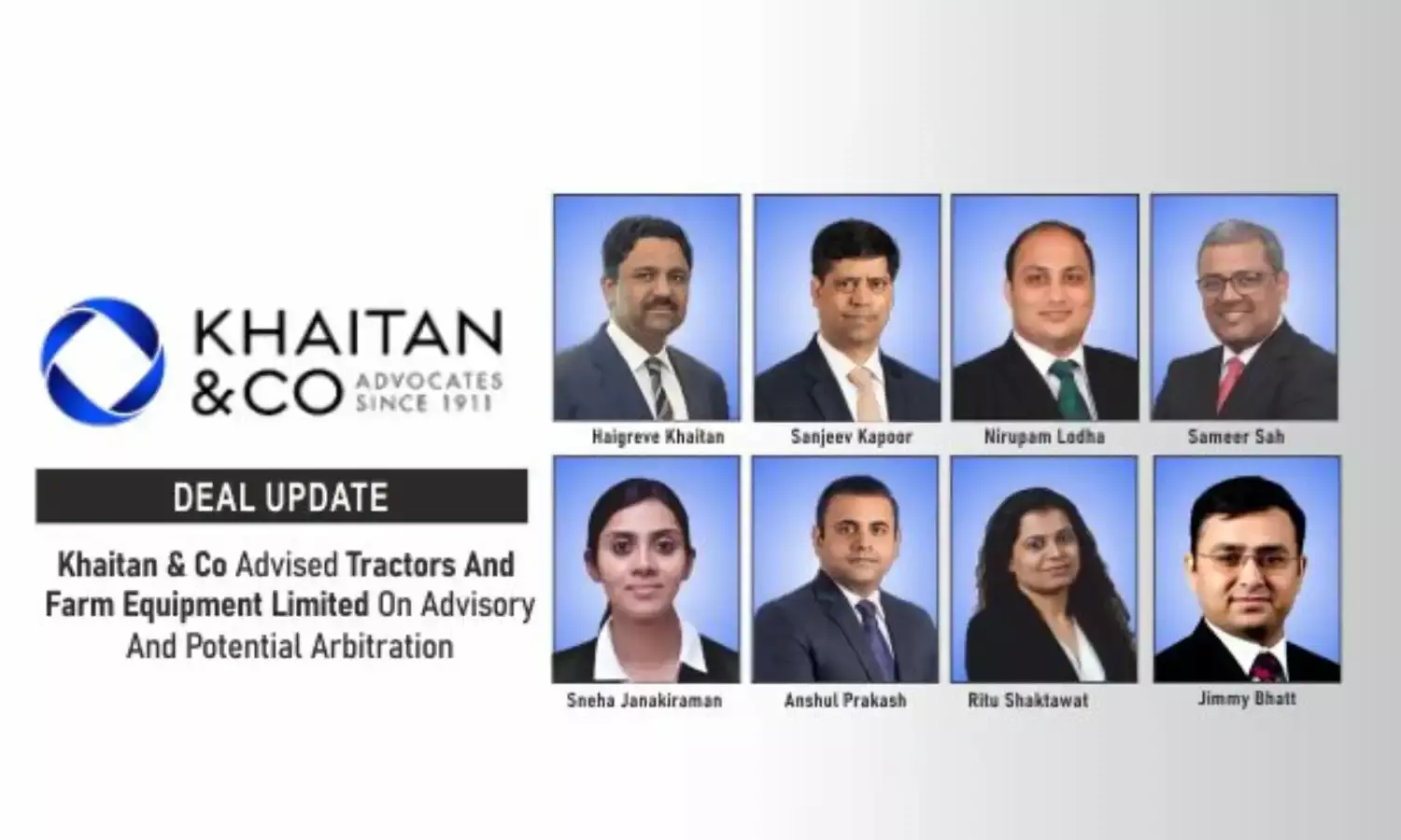 Khaitan & Co Advised Tractors And Farm Equipment Limited On Advisory And Potential Arbitration