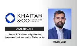 Khaitan & Co Advised Insight Venture Management On Investment In Chainbrain Inc. Khaitan & Co Advised Insight Venture Management On Investment In Chainbrain Inc.