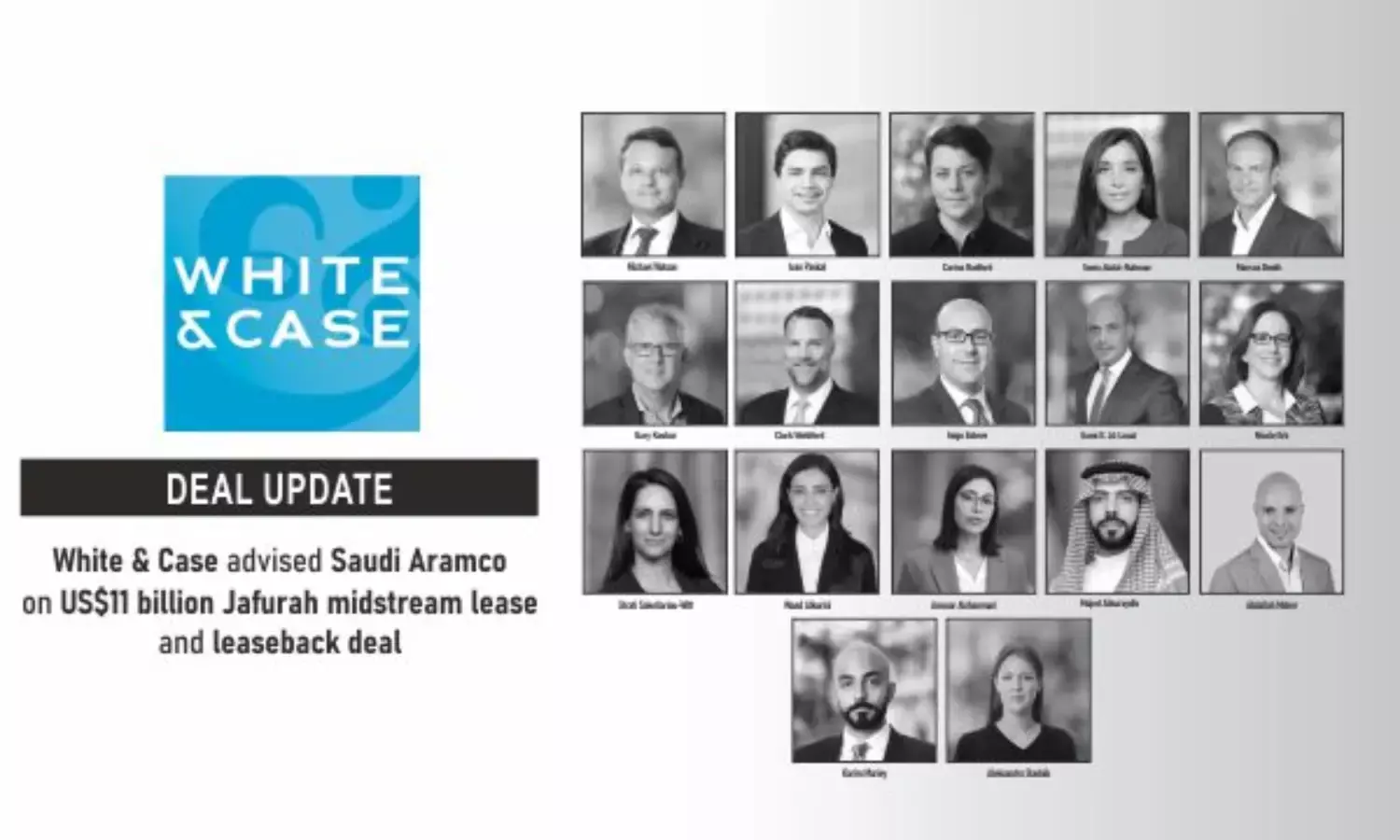 White & Case Advised Saudi Aramco On US$11 Billion Jafurah Midstream Lease And Leaseback Deal
