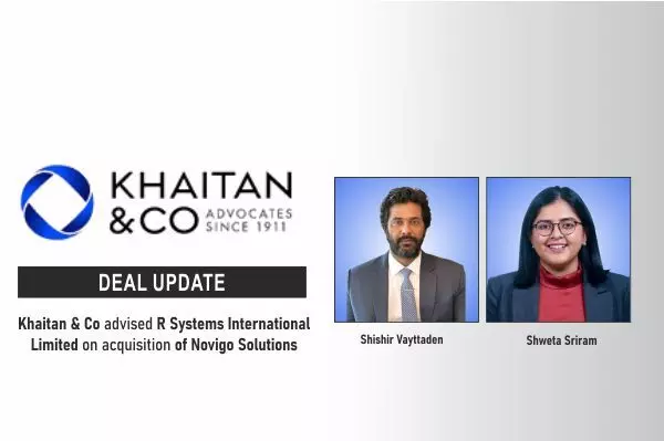 Khaitan & Co Advised R Systems International Limited On Acquisition Of Novigo Solutions