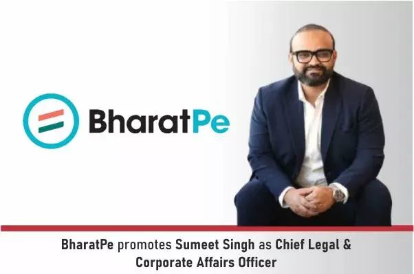 BharatPe Promotes Sumeet Singh As Chief Legal & Corporate Affairs Officer
