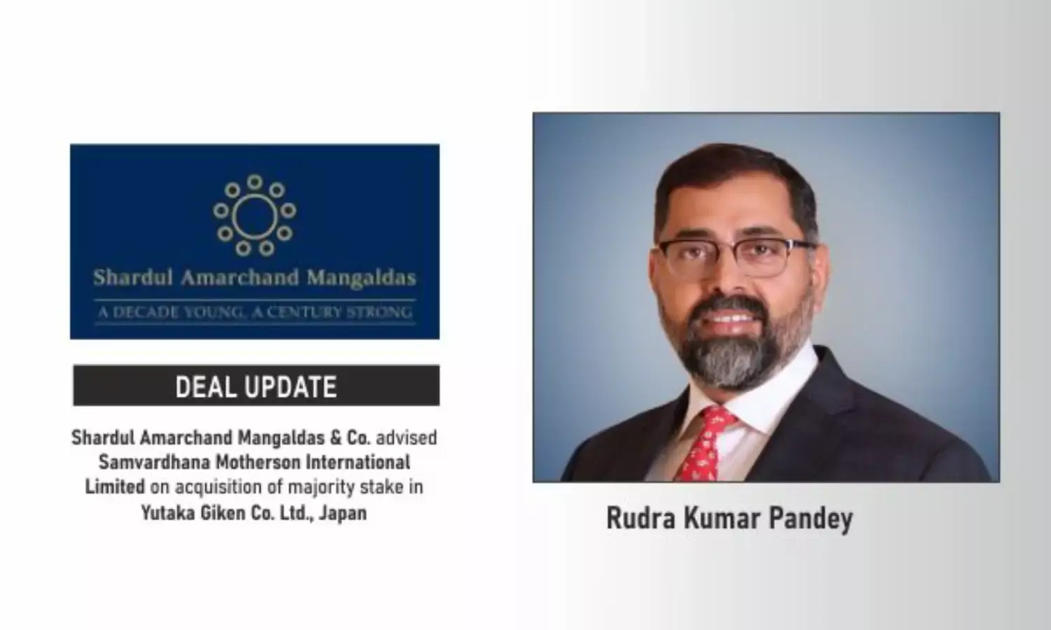 Shardul Amarchand Mangaldas & Co. Advised Samvardhana Motherson International Limited On Acquisition Of Majority Stake In Yutaka Giken Co. Ltd., Japan