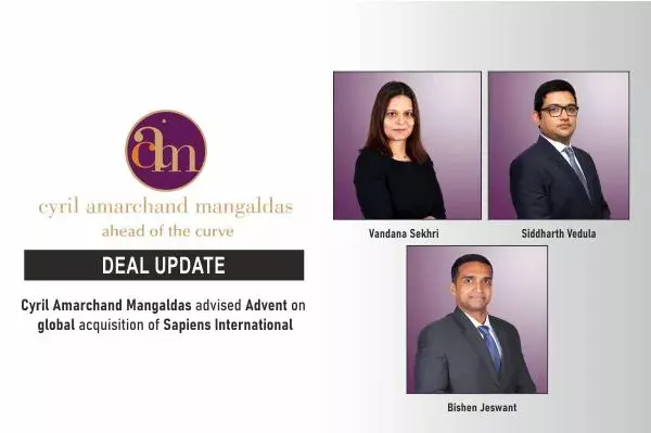 Cyril Amarchand Mangaldas Advised Advent On Global Acquisition Of Sapiens International