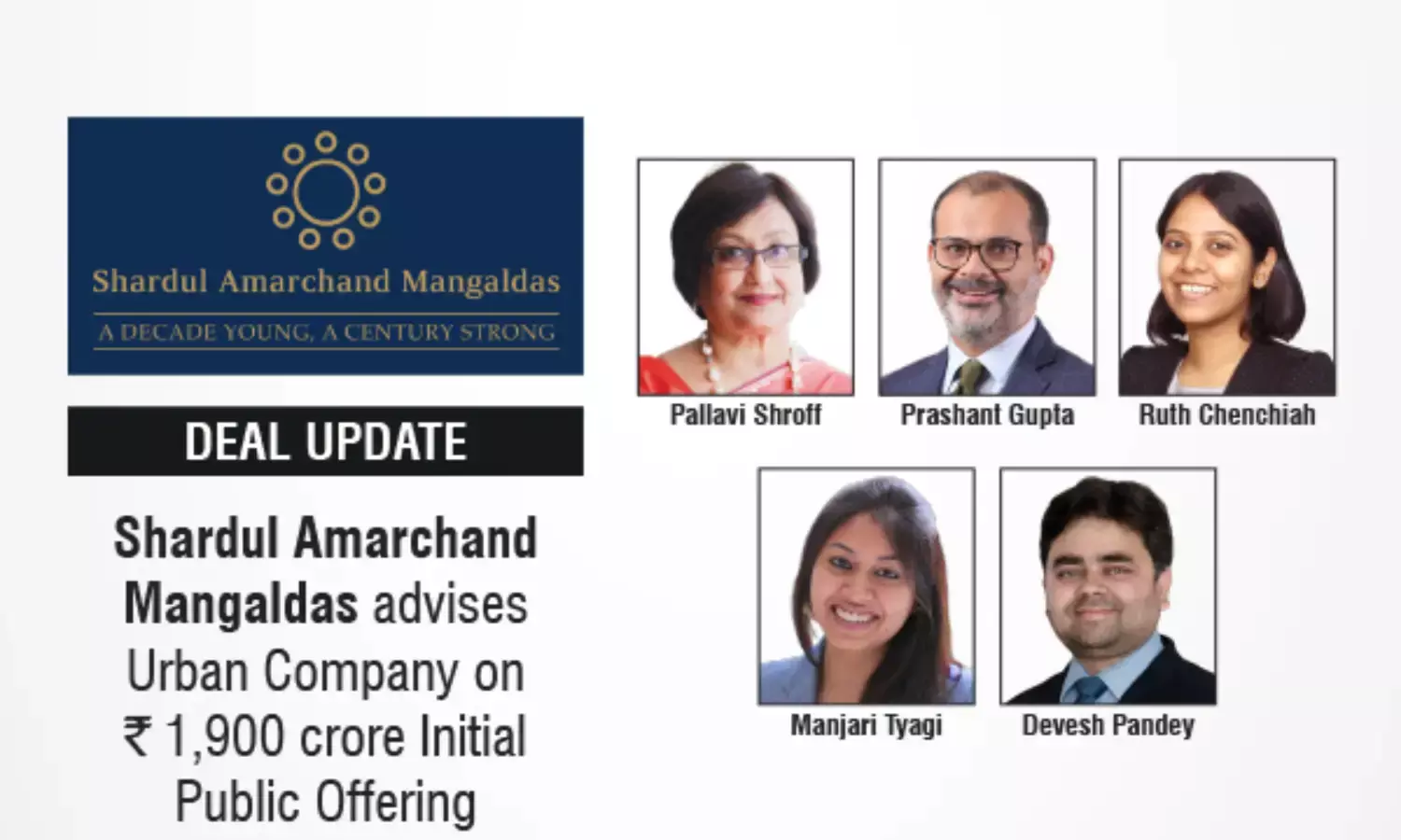Shardul Amarchand Mangaldas Advises Urban Company On ₹1,900 Crore Initial Public Offering