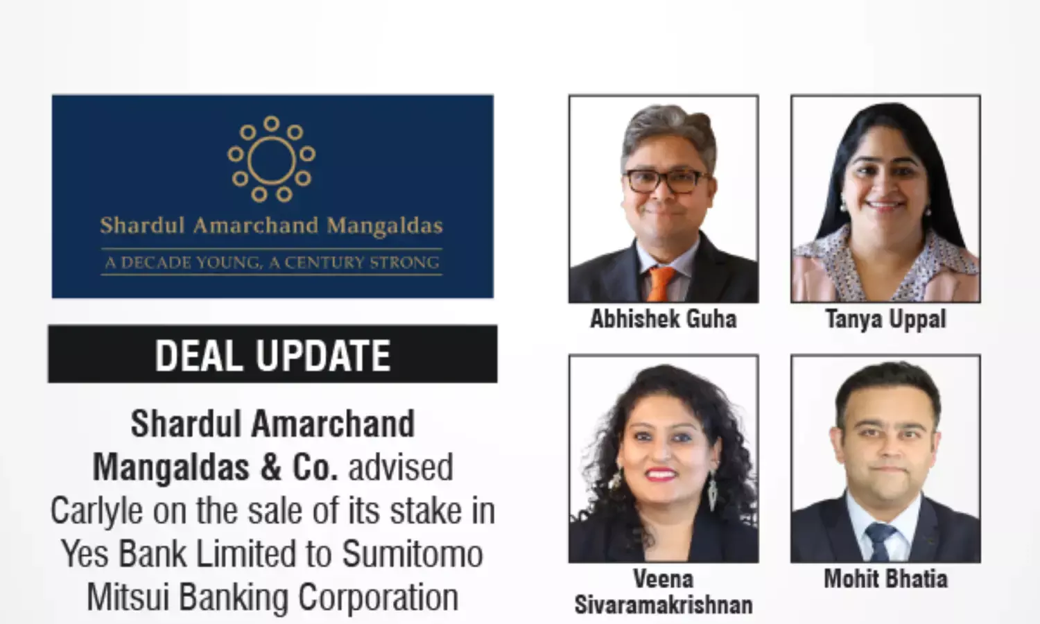Shardul Amarchand Mangaldas & Co. Advised Carlyle On The Sale Of Its Stake In Yes Bank Limited To Sumitomo Mitsui Banking Corporation