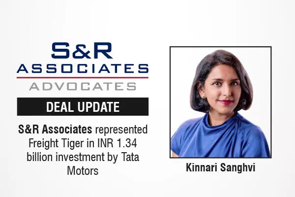 S&R Associates Represented Freight Tiger In INR 1.34 Billion Investment By Tata Motors