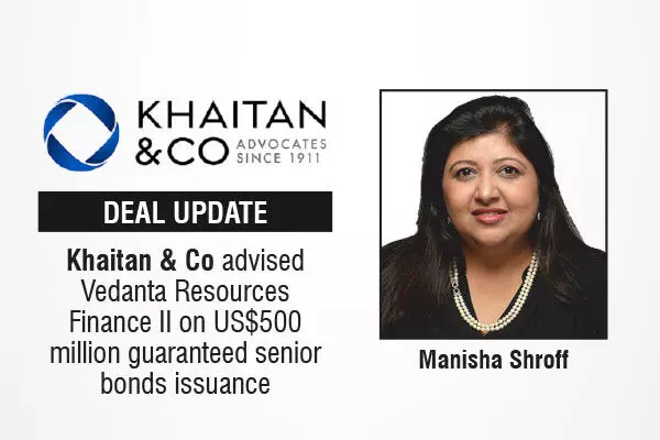 Khaitan & Co Advised Vedanta Resources Finance II On US$500 Million Guaranteed Senior Bonds Issuance