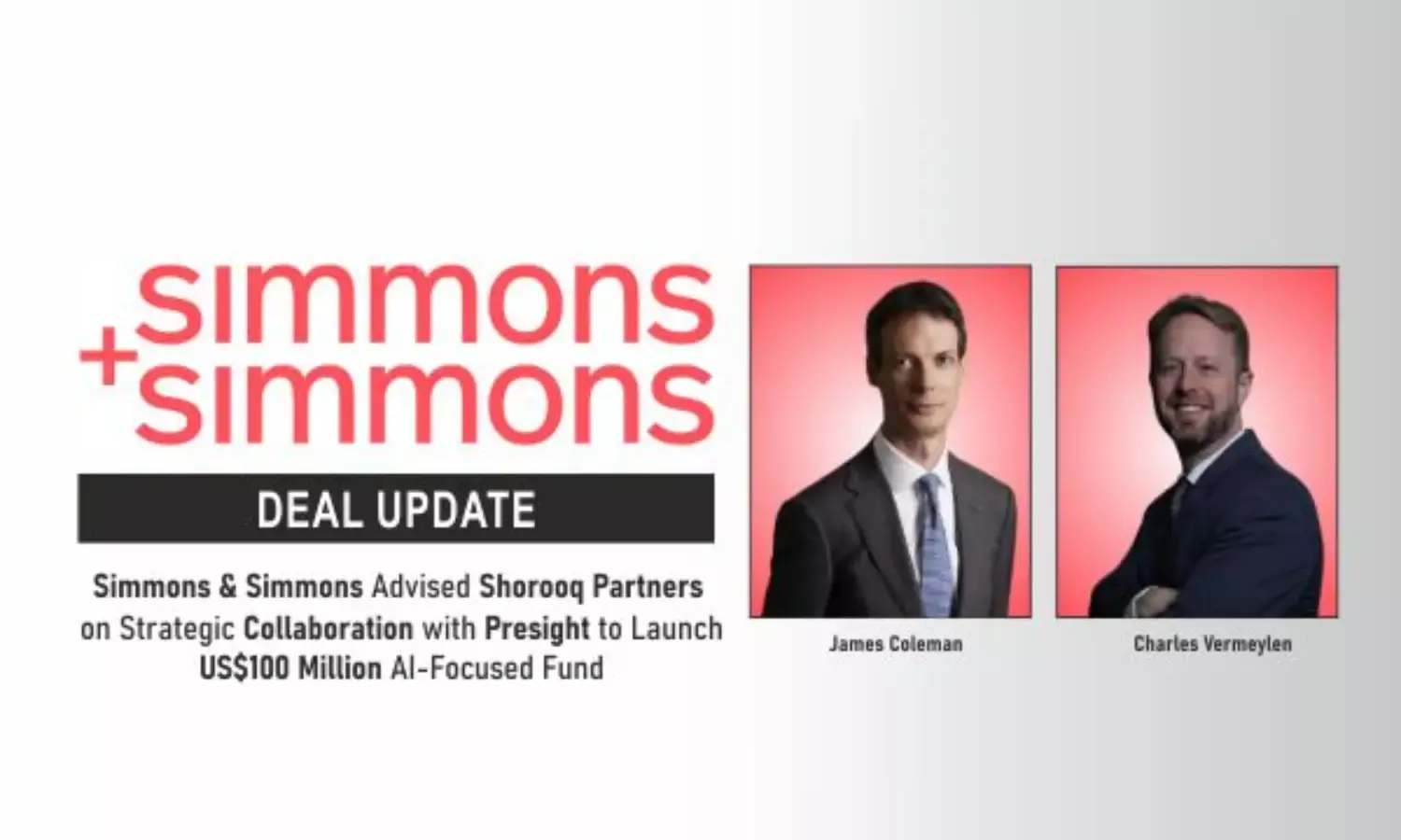 Simmons & Simmons Advised Shorooq Partners On Strategic Collaboration With Presight to Launch US$100 Million AI-Focused Fund